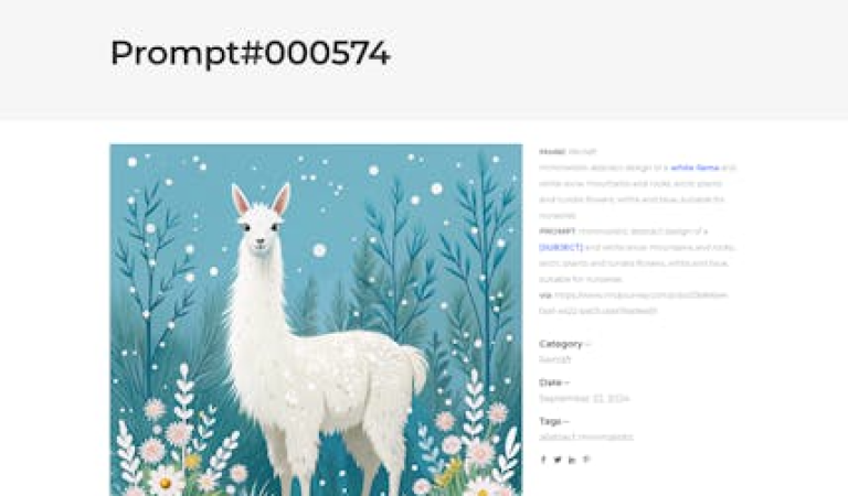 Prompt Llama website