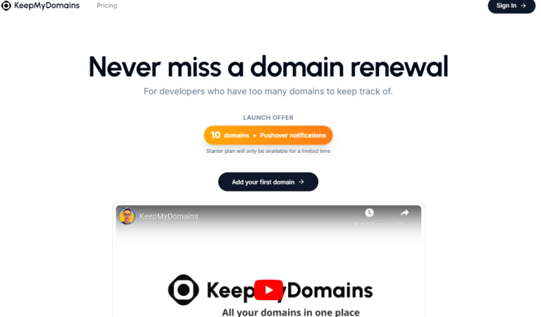 KeepMyDomains